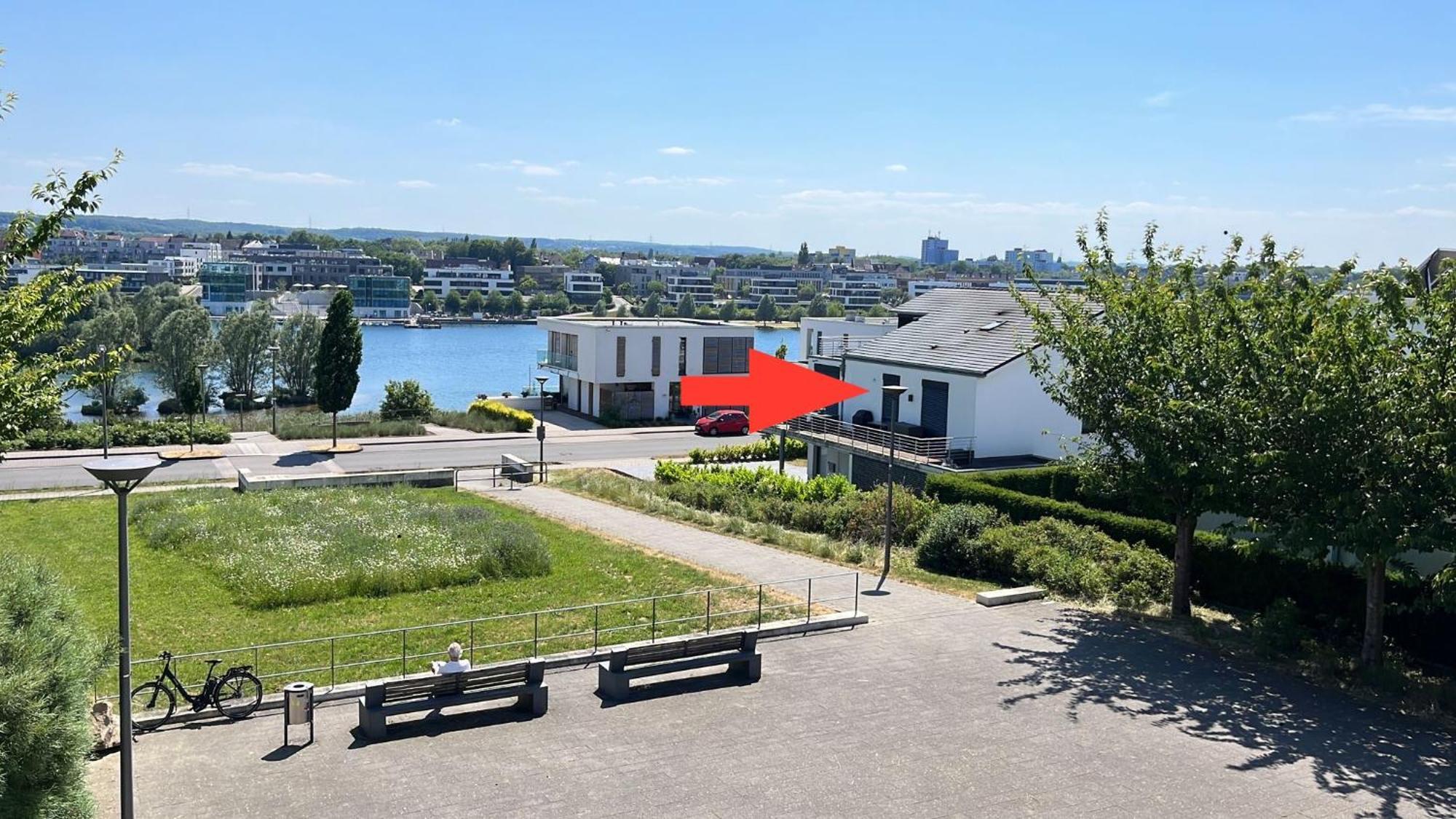 Haus Mit Panoramablick Auf Den Phoenixsee Dortmund Exterior foto